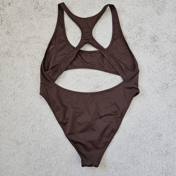 NWT Skims | Monokini Cocoa Chocolate Brown One Piece Swimsuit Womens 2X - Picture 7 of 11